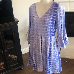 100% Rayon purple casual dress